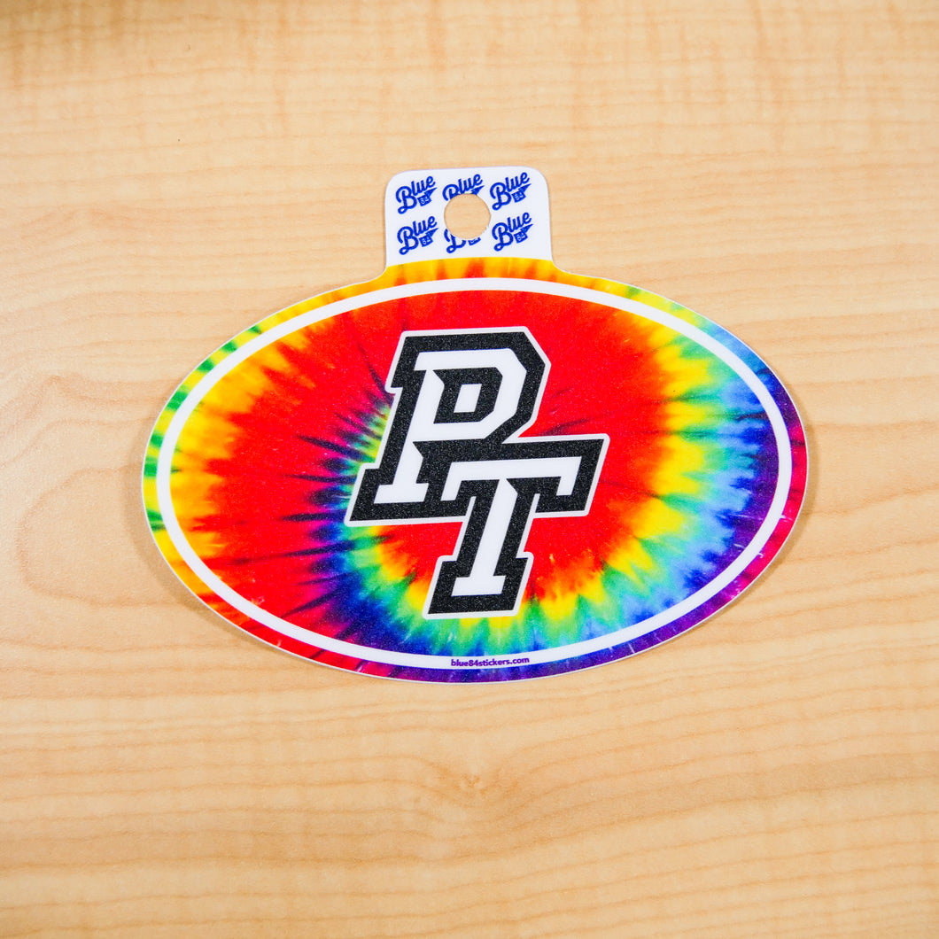 Sticker-Tie Dye Oval