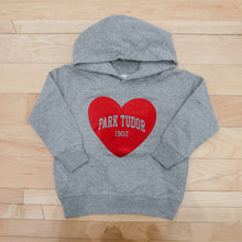 Load image into Gallery viewer, Long Sleeve Glitter Heart Hoodie
