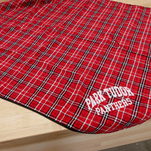 Load image into Gallery viewer, Flannel Blanket w/Park Tudor Panthers Logo.
